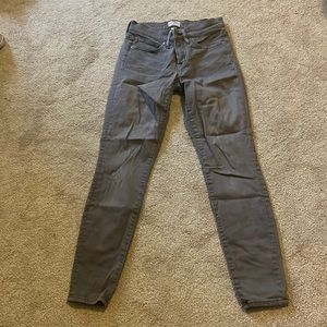Jcrew Grey Toothpick Jeans.